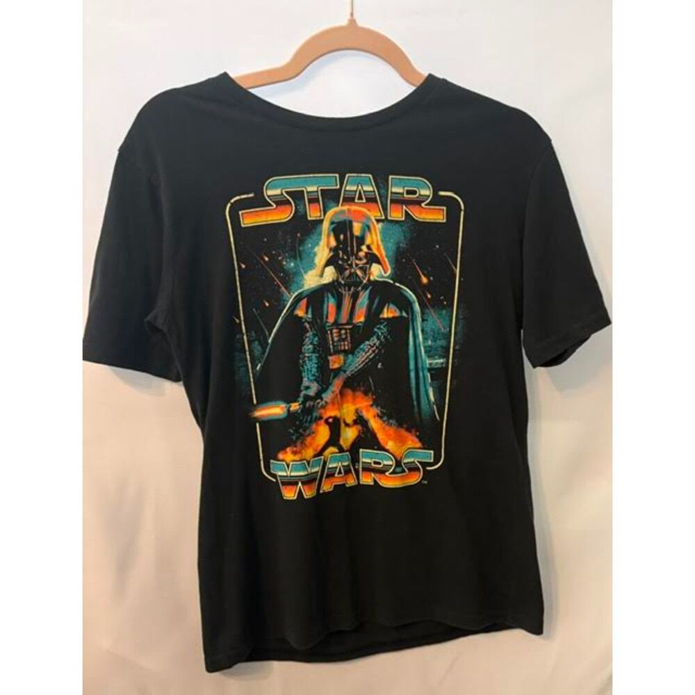 Star Wars Darth Vader Retro Poster T-Shirt - Black - X Large